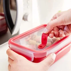 Emsa Mikrowellendose CLIP & MICRO 1,2 Liter Mit Einsätzen Transparent / Rot -kaufland verkäufe f61d3f573968822455e5c4fefd9030d9