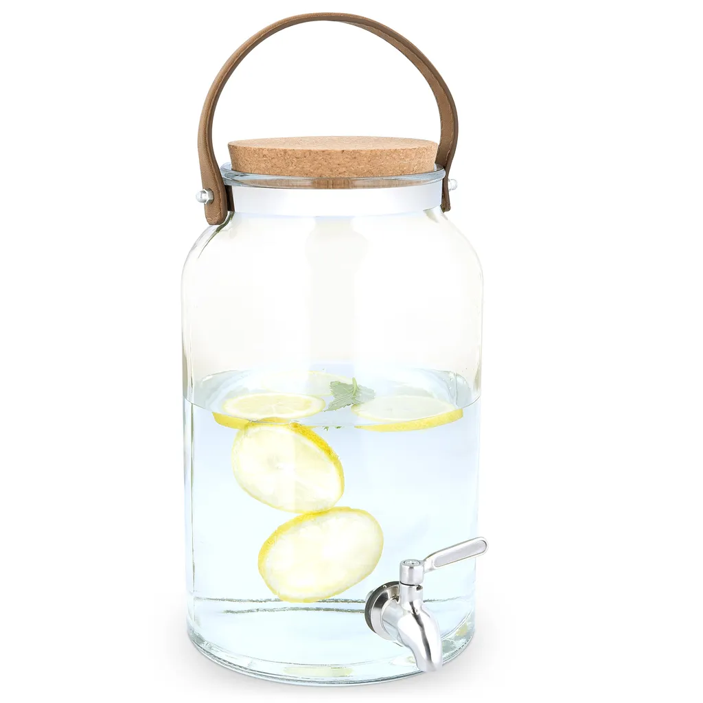 Navaris Getränkespender 5,6 Liter aus Glas - mit Zapfhahn aus Edelstahl und Kork Deckel - Wasserspender Glasbehälter für kalte Getränke Navaris Getränkespender 5,6 Liter Aus Glas - Mit Zapfhahn Aus Edelstahl Und Kork Deckel - Wasserspender Glasbehälter Für Kalte Getränke -kaufland verkäufe f6b930c6c13236d661e140bda2f31f47