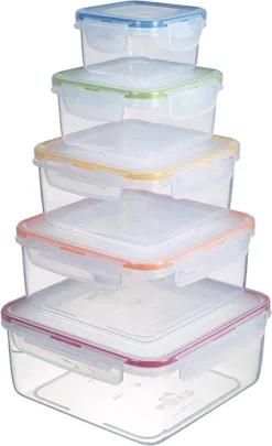 Lock&Lock HPL980CLQ5 Frischhaltedosen 5er Set - Luft & Wasserdicht (1er Pack) 5 Lock&Lock HPL980CLQ5 Frischhaltedosen 5er Set - Luft & Wasserdicht (1er Pack) -kaufland verkäufe f72879aa608457106805639989e9ae59