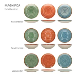 24tlg. Geschirrset Magnifica I Kombiservice I 6 Pers. I Becher + Müsli+ Teller + Essteller -kaufland verkäufe f9d59083a9bccf65d1c596889fb54a45