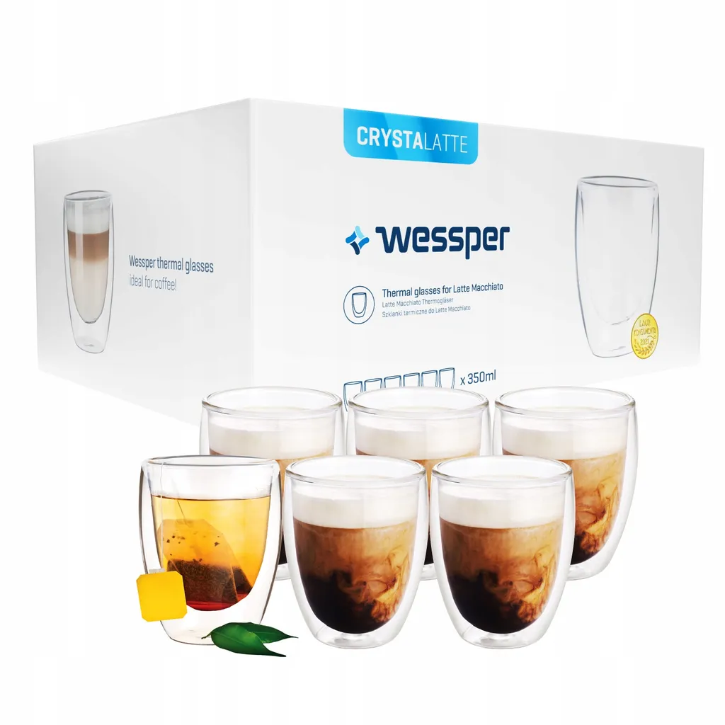 Wessper Latte Macchiato Thermogläser mit doppeltem Boden Set 6 x 350 ml Wessper Latte Macchiato Thermogläser Mit Doppeltem Boden Set 6 X 350 Ml -kaufland verkäufe fd71ad70589ae02b1563f0e71e83670c