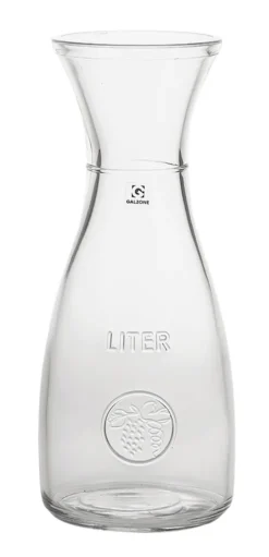 Glas Karaffe Bacchus 1L Mit Eichring Wasserkaraffe Weinkaraffe Saftkaraffe